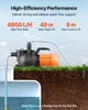 Pompe de jardin VEVOR, 1300 W, 230 V, débit max. 4800 l/h, Voir les images du produit 3