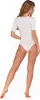 Eleganter Damenbody mit tiefem Ausschnitt, glatt, kurze Produktbild-Vorschau 4