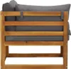 Divani angolari modulari 2 pezzi con cuscini grigio scuro Anteprima dell’immagine prodotto 4