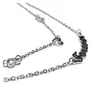 Collier Edelstahl 2reihig einfarbig Schriftzug Forever Herz Produktbild-Vorschau 4