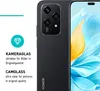 A close-up of a smartphone with a camera lens protector and marketing text. Produktbild-Vorschau
