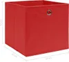 Möbel Aufbewahrungsboxen 10 Stk. Rot 32x32x32 cm Stoff - Produktbild-Vorschau 5