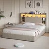 UnboxG Polsterbett 140x200 cm Beige mit 4 Schubladen, Bett Produktbild-Vorschau 4