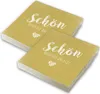 itenga 40x Serviette Schön dass du da bist currygelb Set Produktbild-Vorschau 1