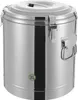 A stainless steel insulated bucket with a lid and handles. Podgląd zdjęcia produktu