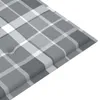 vidaXL Gartenbank-Auflage Grau Karomuster 120x50x4 cm Produktbild-Vorschau 9