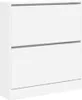 vidaXL Botník biely 80x21x87,5 cm materiál na báze dreva Náhľad obrázku produktu 4