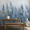 Vlies Fototapete - Tall Grasses - Grey 450x315 cm Produktbild-Vorschau 1