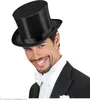 Cappello a cilindro in raso per costumi teatrali nero Anteprima dell’immagine prodotto 3