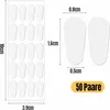 50 Paar Selbstklebende Silikon-Nasenpads für Brillen und Produktbild-Vorschau 2