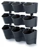 Cascade Wall Anthrazit Vertikal hängender Garten Blumntopft Produktbild-Vorschau 5