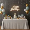 Insegna LED Relaxdays, "Happy Birthday", decorazione Anteprima dell’immagine prodotto 2