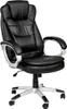 A black executive office chair with silver accents. Anteprima dell’immagine prodotto