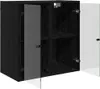 Nástěnná skříňka Černý dub 68 x 37 x 68,5 cm kompozitní Náhled obrázku produktu 5
