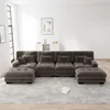 Modulares U-förmiges Ecksofa-Set, 4-Sitzer Cloud-Couch mit Produktbild-Vorschau 2