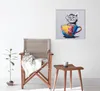 ArtUniverse Leinwandbild Katze In Bunter Tasse 60 x 60 cm Produktbild-Vorschau 3