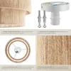 TecTake Lignea Lux, 1 žárovek, E27, Hnědá Náhled obrázku produktu 16