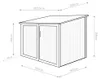 Westmann garážový box na bicykle antracitový 200x203x158 cm Náhľad obrázku produktu 7