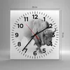 Wanduhr - Quadrat - Glasuhr - Wisent Schwarzweiß Licht - Produktbild-Vorschau 3
