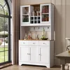 Armoire de cuisine Flieks avec 5 portes, 3 tiroirs et Voir les images du produit 1