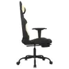 Gaming-Stuhl mit Massage & Fußstütze Schwarz und Creme Produktbild-Vorschau 5