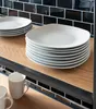 Dessertteller - Weiß - 19,5 x 19,5 cm - Porzellan - eckige Produktbild-Vorschau 2