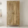 WOHNLING Armoire en bois massif de manguier naturel 187 cm Voir les images du produit 1