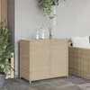 Mobile da giardino Beige 83x45x76 cm Poly rattan Anteprima dell’immagine prodotto 10
