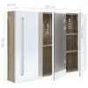 Armadietto Bagno con Specchio e LED 89x14x62 cm Bianco e Anteprima dell’immagine prodotto 7