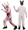 Kostium zombiego królika z maską, przebranie na Halloween, Podgląd zdjęcia produktu 3