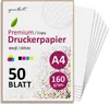 younikat 160 g/qm Papier DIN A4 Kopierpapier 50 Blatt weiß Produktbild-Vorschau 1