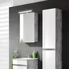 A modern bathroom vanity with a mirror and cabinet. Náhľad obrázku produktu