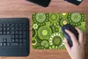 MuchoWow® Mauspad Mousepad Blumen - Grün - Muster 27x18 cm Produktbild-Vorschau 5