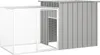 Kaninchenkäfig Grau 200x91x100 cm Verzinkter Stahl Produktbild-Vorschau 1