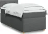 Boxspringbett mit Matratze Dunkelgrau 100x200 cm Stoff Produktbild-Vorschau 2