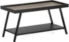 Moderner Couchtisch CUDA 80cm Altholz-Look Metallgestell Produktbild-Vorschau 1