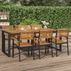 vidaXL Gartentisch mit Gestell U-Form 200x90x75 cm Akazie Produktbild-Vorschau 2