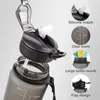 Trinkflasche 1 Liter Sport-Wasserflasche mit Strohhalm und Produktbild-Vorschau 4