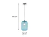 LED Pendellampe einflammig Relief Kristallglas mit Produktbild-Vorschau 4