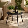 Gartenbeistelltisch - schwarz - Metall - Durchmesser 50 cm Produktbild-Vorschau 5