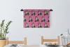 MuchoWow® Wandteppich Wandbehang Tier - Muster - Rosa 60x40 Produktbild-Vorschau 3