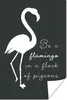 MuchoWow® Poster Zitat - Flamingo - Schwarz - Weiß 120x180 Produktbild-Vorschau 1