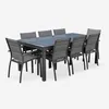 sweeek - Ausziehbarer Tisch 200/300 cm, 8 Sitze - Anthrazit Produktbild-Vorschau 2