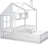 MODFU Kinderbett Holzbett 90x200 cm (140x70 cm) mit Fenster Produktbild-Vorschau 6