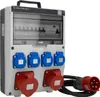Sieťový rozvádzač 16A 32A CEE 4x230V so zástrčkou a káblom Náhľad obrázku produktu 1