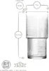 6x 400ml Helen Stapelbare Highball-Gläser - Groß Produktbild-Vorschau 3