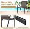 A collage of images showing outdoor chairs and their features. Podgląd zdjęcia produktu