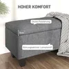 Sitzbank mit Stauraum, Polsterbank mit Leinenoptik, Produktbild-Vorschau 2