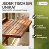 CASARIA®  Tavolo Pensile in Legno Acacia Resistente & Anteprima dell’immagine prodotto 6