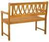 Ławka ogrodowa vidaXL, naturalna, 110 x 55,5 x 90 cm, lite Podgląd zdjęcia produktu 5